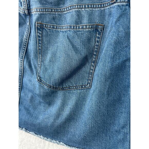 J.Crew Frayed Hem Denim Mini Skirt – Size 32 - Picture 3 of 6